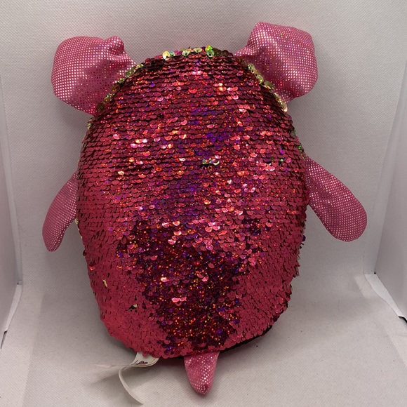 Shimmeez Pig Flip Sequins Stuffed Animal Toy 8” - Picture 3 of 9
